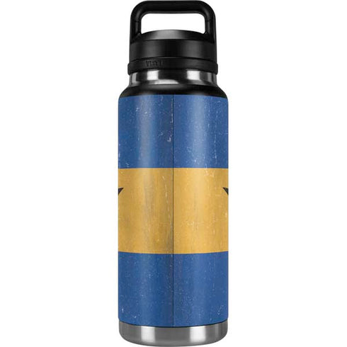 Barbados Flag Distressed YETI Rambler 36oz Bottle Skin